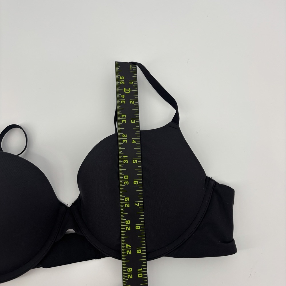 Skims Fits Everybody T Shirt Demi Bra Black Womens Size 38B Slight Push Up - Picture 5 of 5